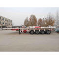 4 axles flatbed container trailer